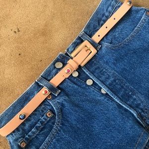 KATE SPADE Belt New York Color Studded  Leather